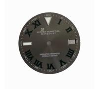 ZONABSQQ Esfera del reloj de 28,5 mm con esfera laminar azul hielo, compatible con NH35/NH36(7)