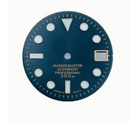 ZONABSQQ Esfera del reloj de 28,5 mm en oro rosa, calibre NH35 (SLOGO) a las 3 y 3,8 horas.