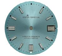 ZONABSQQ Esfera del reloj, esfera verde luminosa con calendario, diámetro de la esfera ajustable, compatible con movimiento NH35.(8)