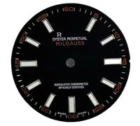 ZONABSQQ Esfera del reloj Piezas del reloj Esfera laminar verde Diámetro 28,5 mm Adecuado for calibre NH35, calibre 8215