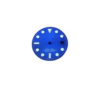 ZONABSQQ Esfera luminosa azul de 29 mm con logotipo R for reparación de relojes 2836, 2824 y 8215(Blue dial)