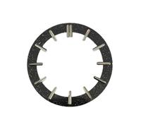 ZONABSQQ Esfera luminosa verde de 31,8 mm for movimiento NH70, esferas redondas, accesorios modificados.(Black Starry)