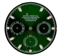 ZONABSQQ Esferas de reloj Esferas de reloj y accesorios for esfera multifunción modificada con luminiscencia verde adaptada al calibre VK63(12)