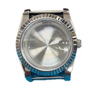 ZONABSQQ Estuche for reloj de 36 mm con espejo de cristal mineral y cubierta for reloj mecánico 8215/2813/8205/8200. Accesorios.