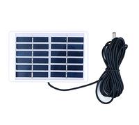 ZONADAH 1.2W 6V Mini kit de panel solar, marco colgante, cable de 3 metros 5521 puerto de CC, cargador de batería, bricolaje para el hogar, proyectos de escuela de ciencias, camping, senderismo