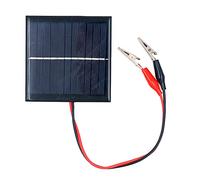 ZONADAH 1W 5.5V Mini kit de panel solar, cable de 35 cm, pinza de cocodrilo, cargador de batería, bricolaje para el hogar, proyectos escolares de ciencia, camping, pesca, senderismo