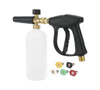 ZONADAH Foam Cannon M22 Kit de pistola de espuma de nieve de 1 l, pistola de lavado de coche de alta presión ajustable Jet Wash Quick Release, 3000 PSI, con 5 boquillas