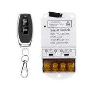 ZONADAH Interruptor remoto inalámbrico de 164 pies, gran alcance, alimentación de batería remota, 30 A, 12 V-76 V, con receptor para bocina de coche, control de bomba de agua, alta potencia