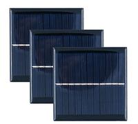 ZONADAH - Juego de 3 mini paneles solares de 1 W 5,5 V, cargador de masa, para casa, proyectos escolares de ciencia, camping, pesca, senderismo y jardín al aire libre