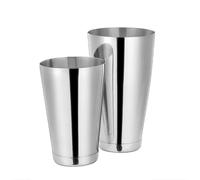 ZONADAH Juego de vasos cocteleros de acero inoxidable para coctelería, latas, batidora de vino, botella de bebidas, herramienta de bar para barman, suministros de fiesta transparentes, 700 ml y 550 ml
