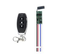 ZONADAH Mini relé de mando a distancia DC 3.6V 12V 24V Botón Kit de interruptor inalámbrico 433MHz Control remoto Motor DC Módulo de avance y retroceso