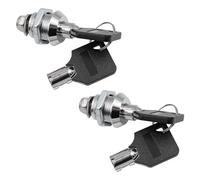 ZONADAH - Paquete de 2 cerraduras de caja de herramientas con 4 llaves de 16 mm, cerradura de leva con llave igual de aleación de zinc, repuesto para archivador, puerta de almacenamiento en caravana