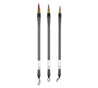 ZONADAH Pinceles de caligrafía china, 3 tamaños, para escritura tradicional, pincel de dibujo Sumi, pinceles de pintura, pinceles Kanji para principiantes, 3 unidades