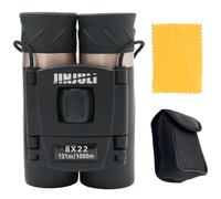 ZONADAH Prismáticos compactos, 8 x 22, mini binoculares de mano HD, mini binoculares de bolsillo para observación de aves, caza, viajes, ópera, deportes, juegos, turismo