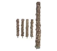 ZONADAH Soporte para pájaros, percha de madera natural, jaula de pájaros, accesorios para periquitos, cacatúas, conures, guacamayos, inseparables, pinzones