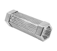 ZONADAH Tubo de incienso de pellet de 6 pulgadas, acero inoxidable, para barbacoa, caja de incienso para virutas de madera, tubo de incienso para barbacoa de gas y carbón, accesorios de cocina para