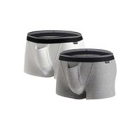 ZONBAILON Men's Underwear Ribbed Modal Gun Egg Separation Elastic Boxer Briefs