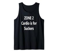 Zone 2 Cardio es para Suckers Camiseta sin Mangas