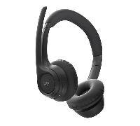 Logitech Zone 300, Auriculares con micrófono Bluetooth inalámbricos con cancelación de Ruido, compatibles con Windows, Mac, Chrome, Linux, iOS, iPadOS, Android - Negro