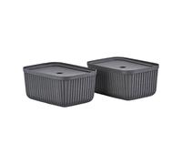 Zone Denmark 4 Cajas de almacenamiento Pulp 23x32 cm Black