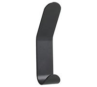 Zone Denmark A-Double Hook - Gancho doble, gancho de pared, perchero (tornillos invisibles), 3,5 x 2,5 x 11 cm, color negro