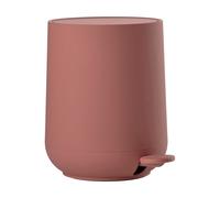Zone Denmark Nova - Cubo de basura para baño, 20,5 cm de diámetro, 23,5 cm de altura, 3 litros, color rojo melocotón