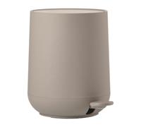 Zone Denmark Nova - Cubo de basura para baño, 20,5 cm, altura 23,5 cm, capacidad de 3 litros, color gris pardo