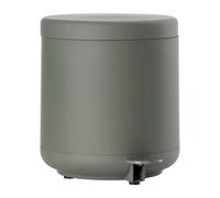ZONE DENMARK Ume Cubo de Basura con Pedal, 19,5 x 22 cm, 4 litros, Verde Oliva, ABS/Soft Touch, 19.5 cm