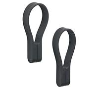 ZONE DENMARK Denmark Loop Magnet-Correa para Toalla (9 cm, 2 Unidades), Color Negro, Silicona, 1,8 x 1 x 9 cm