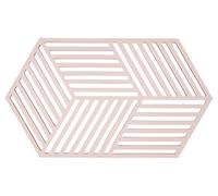 Zone Denmark Hexagon - Salvamanteles (24 x 14 x 0,9 cm), Color Rosa
