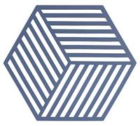 Zone Denmark Hexagon Posavasos, Silicona, Denim, 14 cm