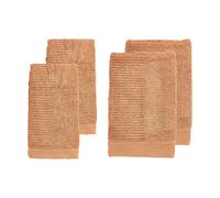 Zone Denmark Juego de toallas Classic 4 piezas Mandarine