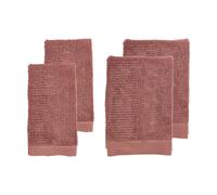 Zone Denmark Juego de toallas Classic 4 piezas Peach red