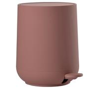 Zone Denmark Nova - Cubo de basura para baño, 20,5 cm de diámetro, 23,5 cm de altura, 3 litros, color rojo melocotón