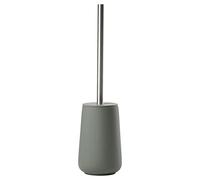 Zone Denmark Nova - Escobilla para inodoro (porcelana y acero inoxidable, con soporte para escobillas, revestimiento suave al tacto, diámetro: 10,3 cm, altura: 37 cm), color verde oliva