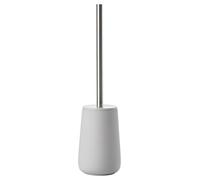 Zone Denmark Nova - Escobilla para Inodoro (Porcelana y Acero Inoxidable, con Soporte para escobillas, Revestimiento Suave al Tacto, diámetro: 10,3 cm, Altura: 37 cm), Color Gris