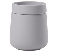 Zone Denmark Nova One - Caja de almacenamiento de cerámica con tapa para guardar utensilios de baño como almohadillas de algodón y bastoncillos de algodón, diámetro 8,4 cm, altura 10 cm, capacidad 290