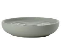 Zone Denmark Nova One - Jabonera (porcelana, revestimiento suave al tacto, diámetro 11 cm, altura 2,5 cm), color verde