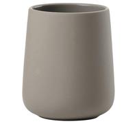 Zone Denmark Nova One - Vaso para Cepillo de Dientes (cerámica, Revestimiento Suave, 8 cm, Altura 10 cm), Color marrón