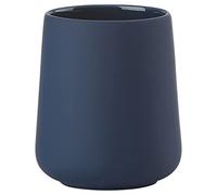 Zone Denmark Nova One - Vaso para Cepillo de Dientes (cerámica, Revestimiento Suave al Tacto, diámetro de 8 cm, Altura de 10 cm), Color Azul