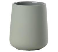 Zone Denmark Nova One - Vaso para Cepillo de Dientes (cerámica, Revestimiento Suave al Tacto, diámetro de 8 cm, Altura de 10 cm), Color Verde