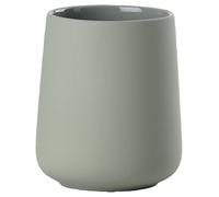 Zone Denmark Nova One - Vaso para cepillo de dientes (cerámica, revestimiento suave al tacto, diámetro de 8 cm, altura de 10 cm), color verde
