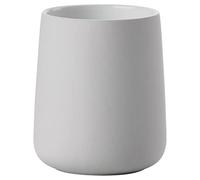 Zone Denmark Nova - Vaso para Cepillo de Dientes de Porcelana con Revestimiento Suave, diámetro 8 cm, Altura 10 cm, Color Gris