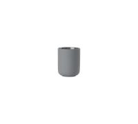Zone Denmark Ume - Vaso para Cepillo de Dientes, Soporte para Cepillo de Dientes, de gres, cerámica, Bonito y práctico, 8,3 cm de diámetro, 10,3 cm de Altura, Color Gris