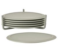 Zone Denmark Silicone Coasters Set of 6 Colour: Zone Denmark Mud