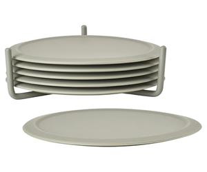 Zone Denmark Silicone Coasters Set of 6 Colour: Zone Denmark Mud
