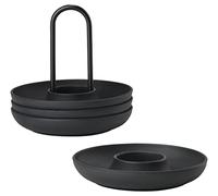 Zone Denmark Singles huevera, Silicona/Acero, Black, 11.2 cm