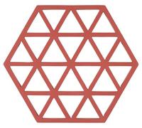 Zone Denmark Triangles - Salvamanteles (16 x 14 x 0,9 cm), Color Rojo