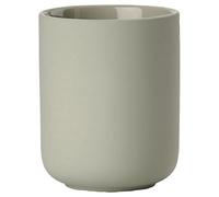 Zone Denmark Ume - Vaso para Cepillo de Dientes, Soporte para Cepillo de Dientes, de gres, cerámica, Bonito y práctico, diámetro de 8,3 cm, Altura de 10,3 cm, Color Verde eucalipto