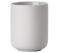 Zone Denmark Ume - Vaso para Cepillo de Dientes, Soporte para Cepillo de Dientes, de gres, cerámica, Bonito y práctico, diámetro de 8,3 cm, Altura de 10,3 cm, Color Gris Claro